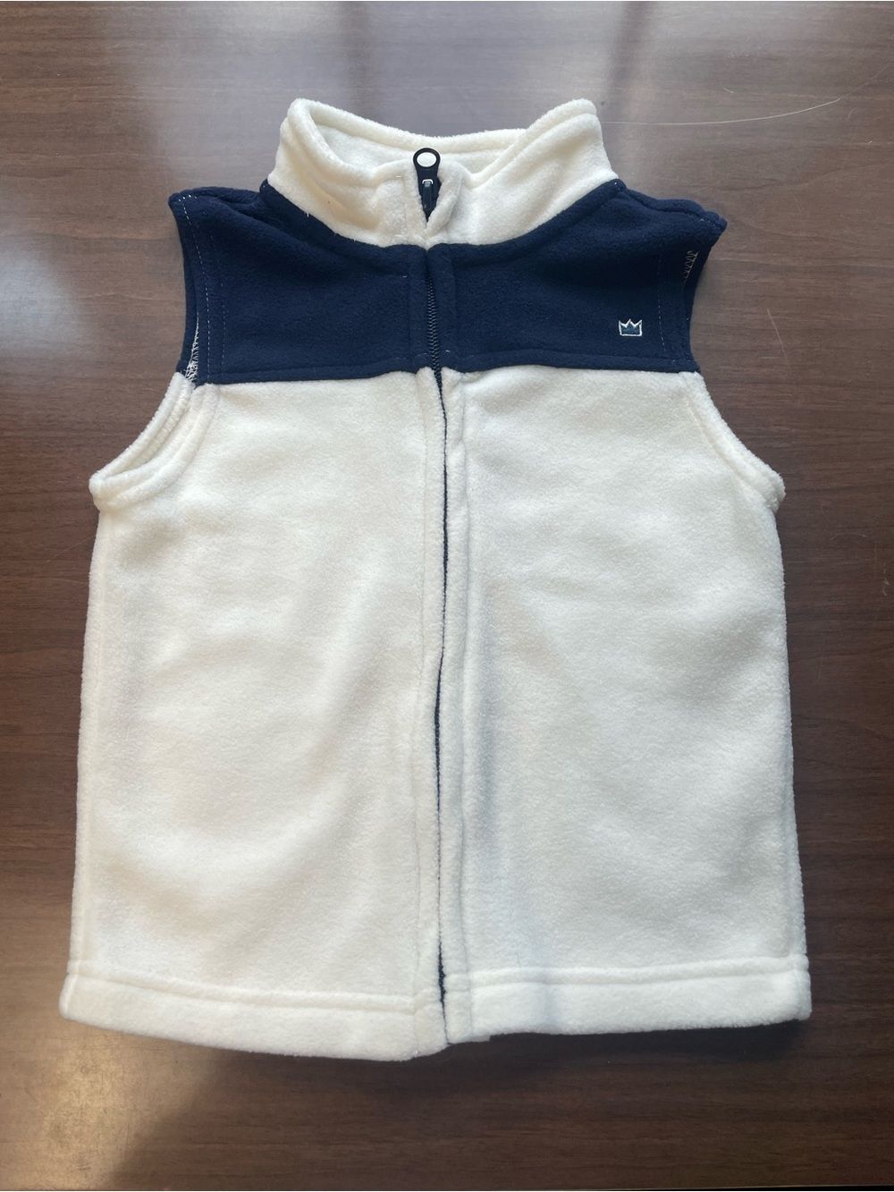 crown & ivy Kids Two-Tone Fleece Vest